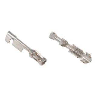 TE Connectivity AMPMODU MOD IV Series Female Crimp Terminal 4.4A Tin Plated Phosphor Bronze 11.9mm 1-141708-1