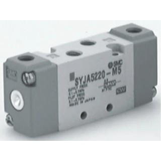 SMC Pneumatic Solenoid Valve Pilot Metric M5 5 Ports Die Cast Aluminium SYJ5000 