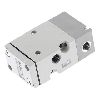 SMC Pneumatic Control Valve Pilot/Spring Actuation 3 Ports Push-in M5 Metric Connection Aluminium Body 3/2 Function SYJ500