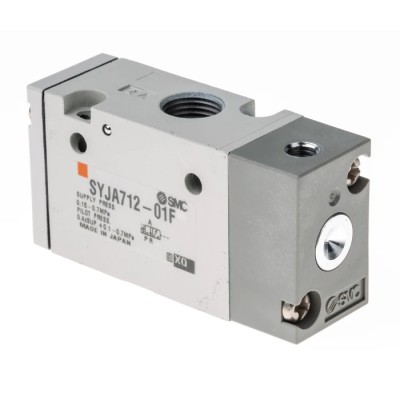 SMC Pneumatic Control Valve Pilot/Spring Actuation G 1/8 Thread, 490.75 NL/min Flow Rate, Aluminium Body SYJA700