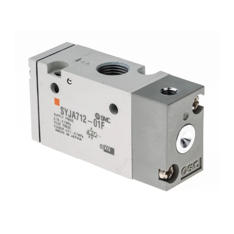 SMC Pneumatic Control Valve Pilot/Spring Actuation G 1/8 Thread, 490.75 NL/min Flow Rate, Aluminium Body SYJA700