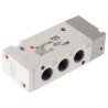SMC Pneumatic Control Valve 5/2 Function Pilot/Spring Actuation G 1/8 Port 0.15-0.7 MPa 626 L/min Die Cast Aluminium SYJA7000