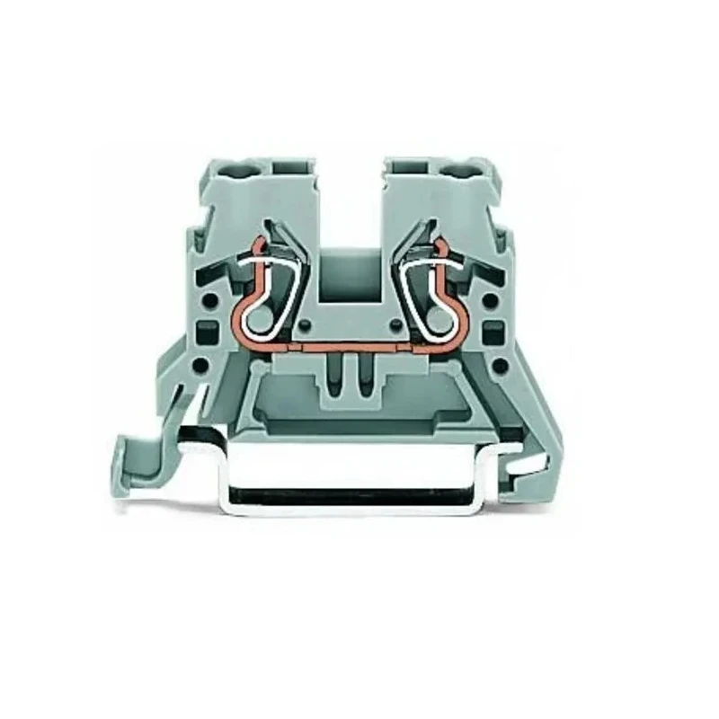 WAGO 870 Series DIN Rail Terminal Block Grey, 2.5mm² Cable CSA, 1-Level, Cage Clamp, 500V, 24A 870-901
