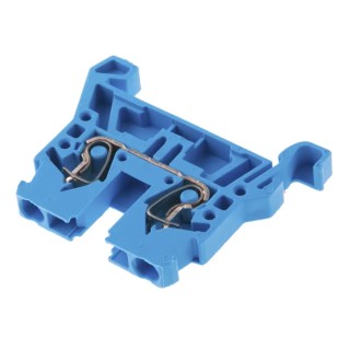 WAGO 870 Series Feed Through Terminal Block Blue, 2.5mm² Cable CSA, 1-Level, Cage Clamp Termination, 500V, 24A 870-904