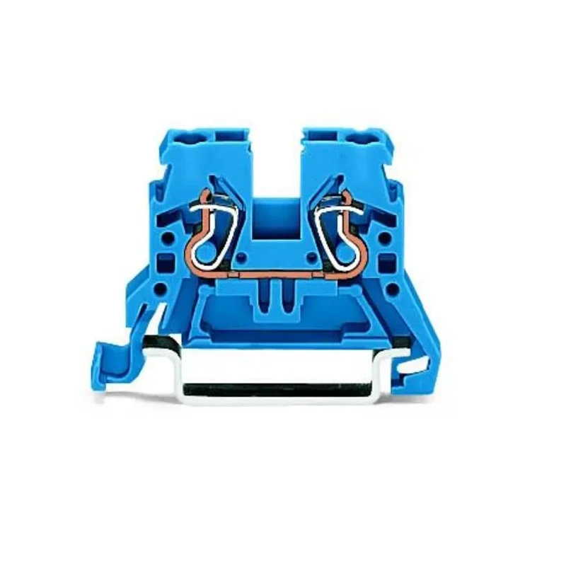 WAGO 870 Series Feed Through Terminal Block Blue, 2.5mm² Cable CSA, 1-Level, Cage Clamp Termination, 500V, 24A 870-904
