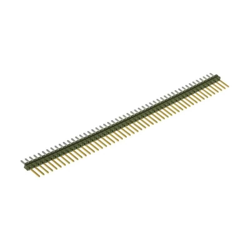 TE Connectivity AMPMODU MOD II Series Straight Through Hole Pin Header 50 Contacts 2.54 mm Pitch 1 Row Unshrouded 5-825433-0