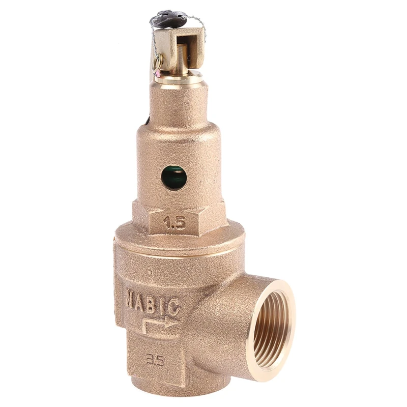 Nabic Valve Safety Products Pressure Relief Valve Bronze Body 3/4 in BSP Female Threaded Connections 2.5 N-542-020 2.5 BAR