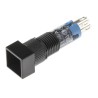 Idec Illuminated Miniature Push Button Switch, Latching, Panel Mount, 8 mm Cutout, SPDT, IP40, 24 V DC 125 V AC AL8Q-A100