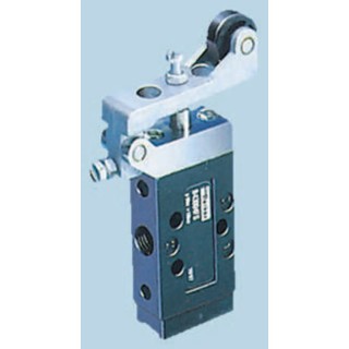 Parker Pneumatic Manual Control Valve Roller Mechanism G 1/8 Thread Size 3-Port 3/2 Function Die Cast Zinc Body B43003RS