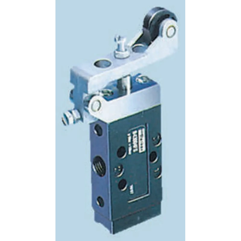 Parker Pneumatic Manual Control Valve Roller Mechanism G 1/8 Thread Size 3-Port 3/2 Function Die Cast Zinc Body B43003RS