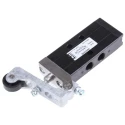 Parker Roller Pneumatic Manual Control Valve B43 Series G 1/8 Port Size, 5/2 Valve Function, Die Cast Zinc Body, 8 B43004RS