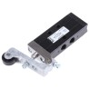 Parker Roller Pneumatic Manual Control Valve B43 Series G 1/8 Port Size, 5/2 Valve Function, Die Cast Zinc Body, 8 B43004RS