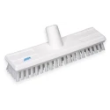 Vikan Hard Bristle Deck Scrubbing Brush, White Polyethylene Terephthalate Bristles 24mm Length 70415