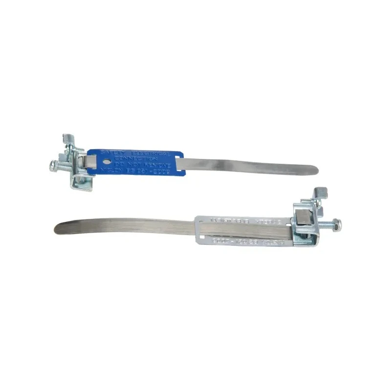 Super Electrical Products Earthing Strap Stainless Steel Strap 12 mm to 32 mm Diameter 10 mm² Wire Cross Section 390-2448