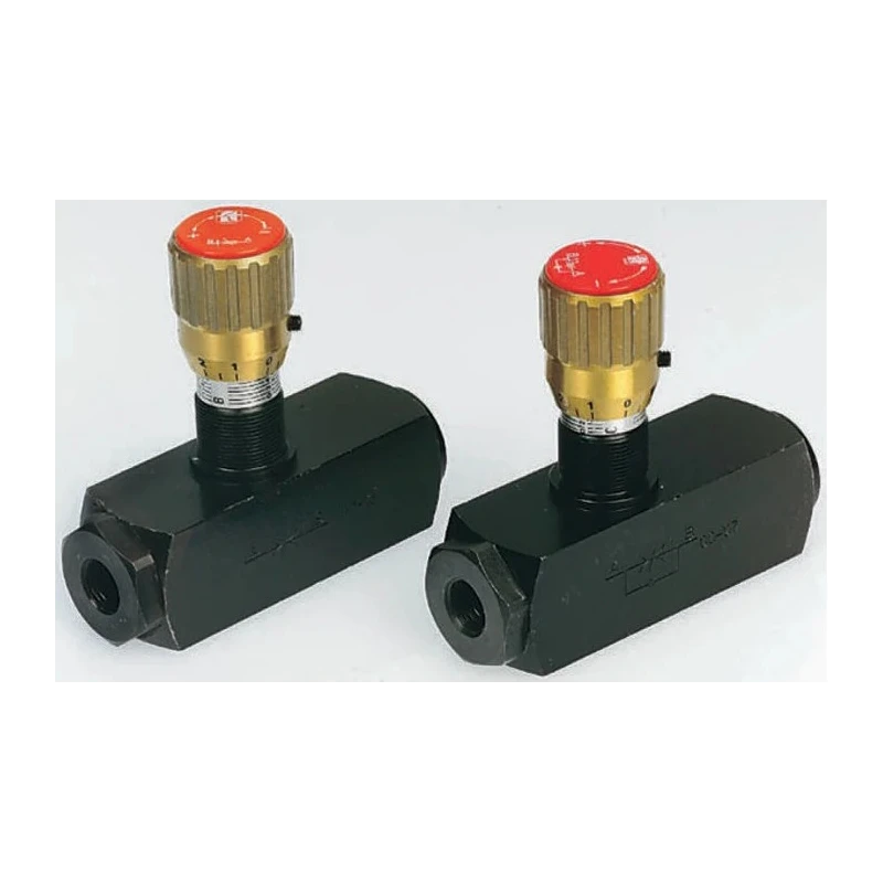 RS PRO In Line Mounting Hydraulic Flow Control Valve, Steel Body, Nitrile Rubber Seal, G Connection Thread, 1/2 in 390-7819