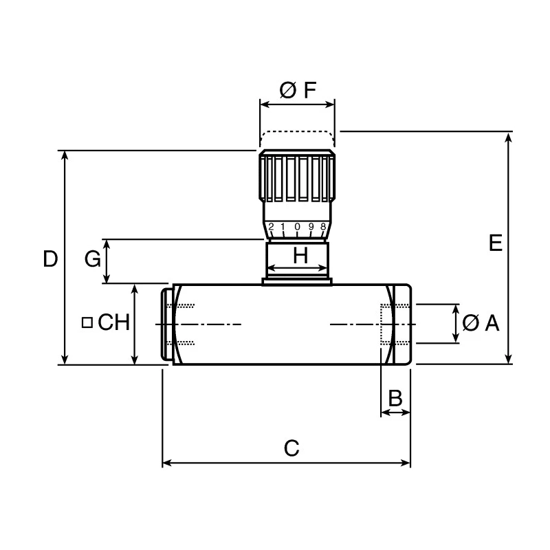 RS PRO In Line Mounting Hydraulic Flow Control Valve, Steel Body, Nitrile Rubber Seal, G Connection Thread, 1/2 in 390-7819