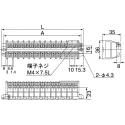Toyogiken Barrier Strip 4 Contact 10 mm Pitch 2 Row 600V 30A ATK15H-2P