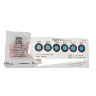 RS PRO Silica Gel Desiccant 5 g, Indicating, Reactivation Temperature 160°C 388-8437