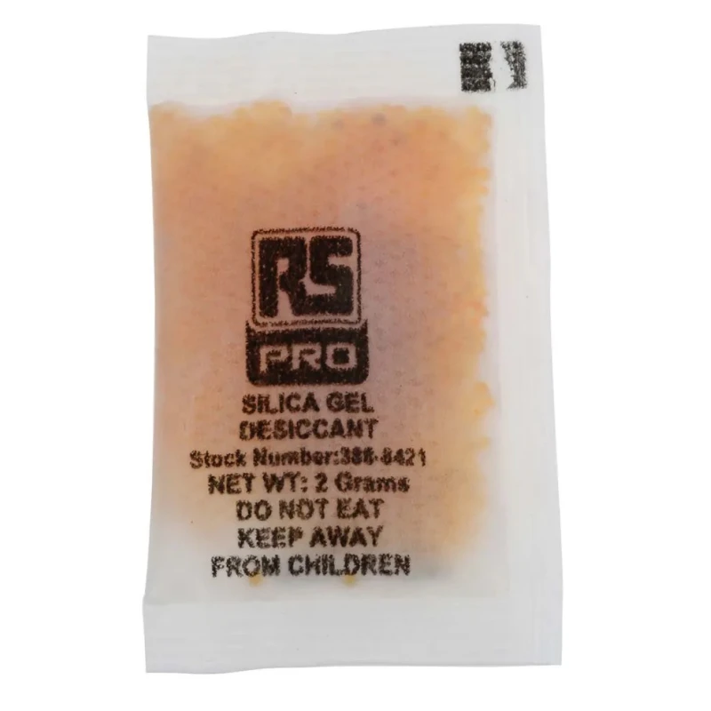 RS PRO Indicating Silica Gel Desiccant 2 g, RoHS Compliant, Moisture Absorption Indicator 388-8421