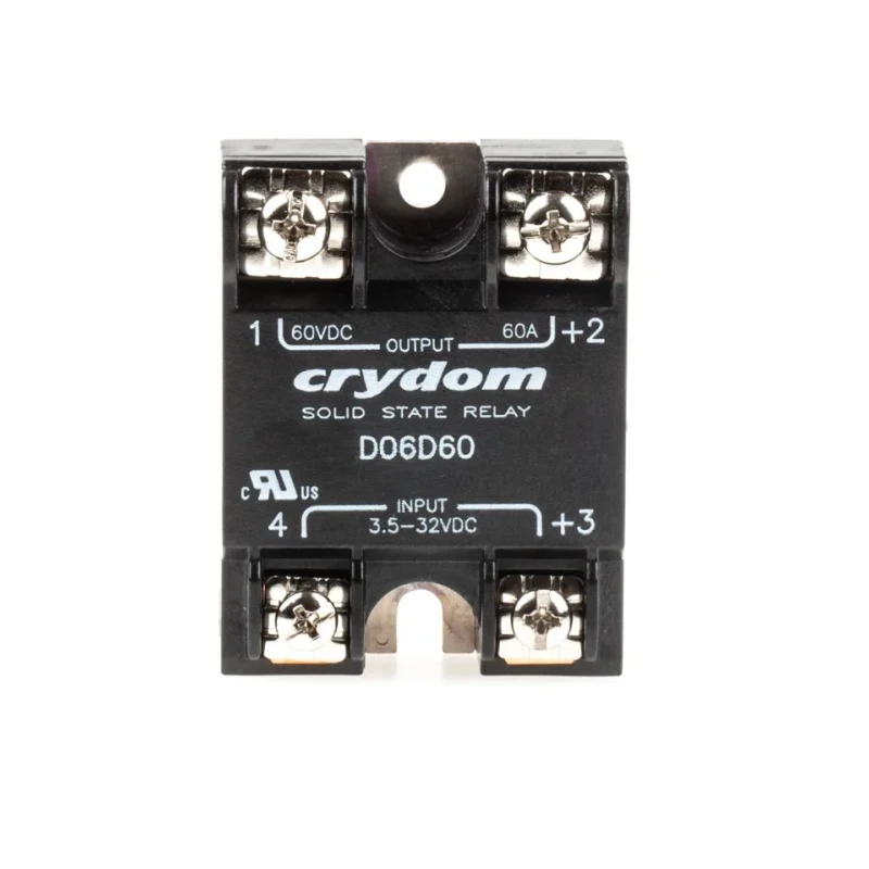 Crydom Solid State Relay, 60A Load, 60V DC Load, Panel Mount, 32V Control D06D60