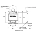 Crydom Solid State Relay Panel Mount 80 A Load 60 V dc Load 32 V Control D06D80