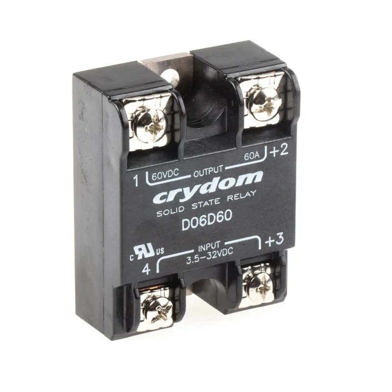 Crydom Solid State Relay, 60A Load, 60V DC Load, Panel Mount, 32V Control D06D60