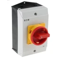 Eaton 2-Pole Surface Isolator Switch IP65, 32A, 13 kW, 1 Phase, Red Handle IP65