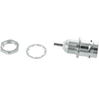 TE Connectivity Greenpar Series Coaxial Connector Panel Mount Female BNC 50 Ω Straight Body Solder 1-1337451-0