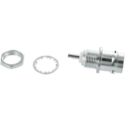 TE Connectivity Greenpar Series Coaxial Connector Panel Mount Female BNC 50 Ω Straight Body Solder 1-1337451-0