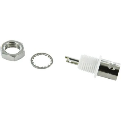 TE Connectivity Greenpar Series Coaxial Connector Panel Mount Female BNC 50 Ω Straight Body Solder 1-1337447-0