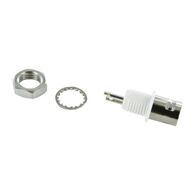 TE Connectivity Greenpar Series Coaxial Connector Panel Mount Female BNC 50 Ω Straight Body Solder 1-1337447-0