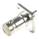 TE Connectivity Greenpar Series Coaxial Connector Flange Female BNC, 50 Ω, Straight Body, Solder Termination 1-1337446-0