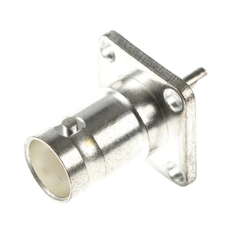 TE Connectivity Greenpar Series Coaxial Connector Flange Female BNC, 50 Ω, Straight Body, Solder Termination 1-1337446-0