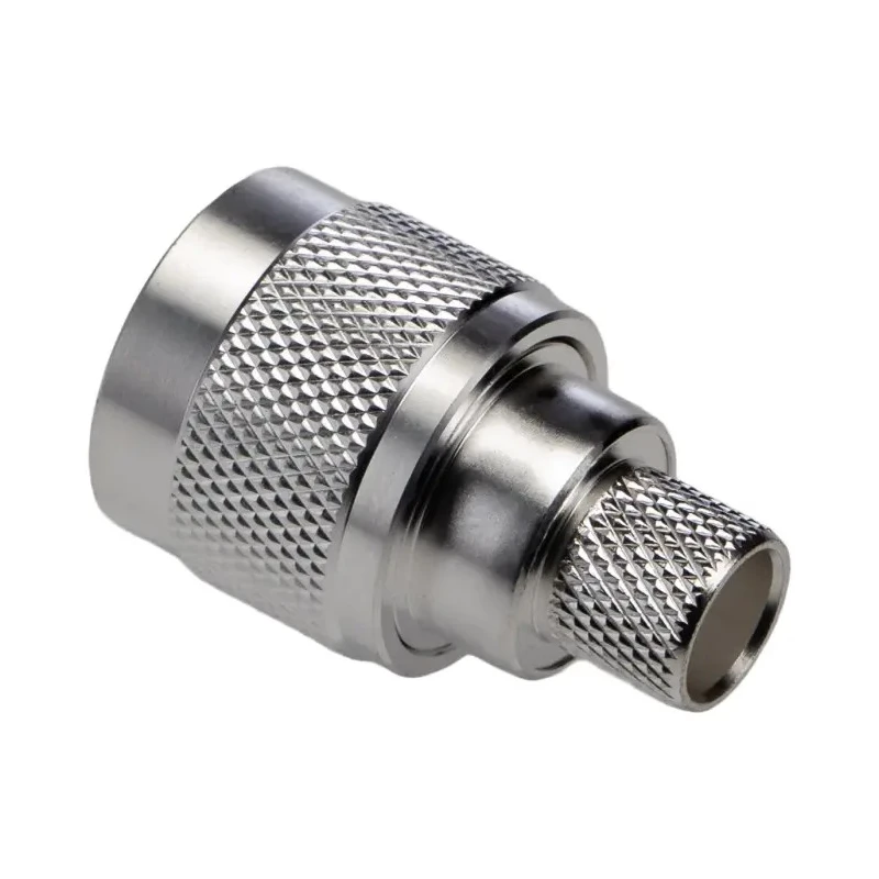 TE Connectivity N Series 50Ω Coaxial Connector Cable Male N Connector, Straight Body Crimp 1-1337415-0