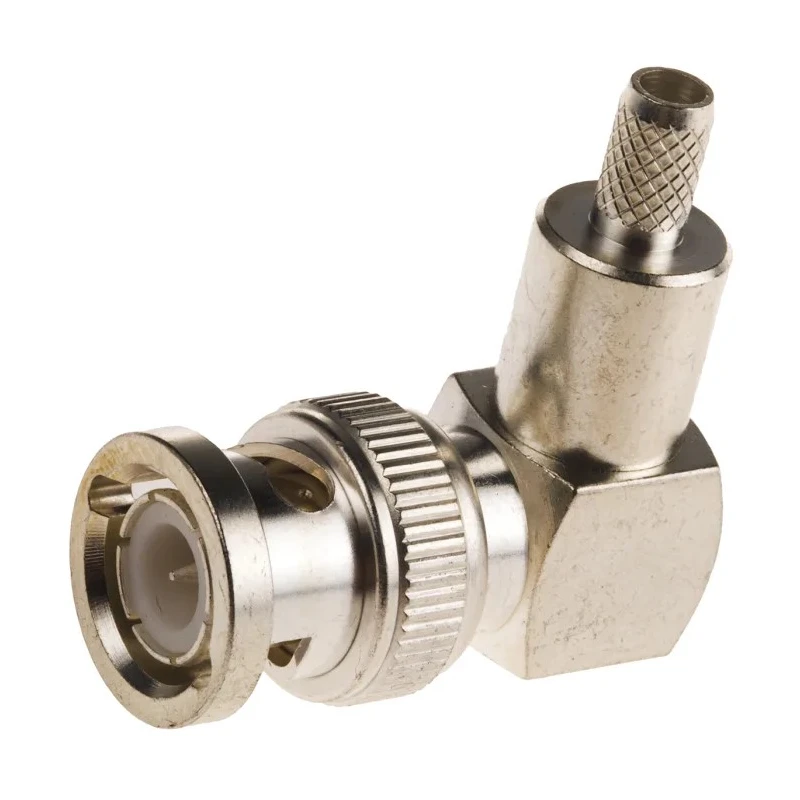 TE Connectivity BNC Series 50 Ω Coaxial Connector Cable Male BNC, Right Angle Body, Crimp Termination 1-1478075-0