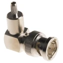 TE Connectivity BNC Series 75 Ω Coaxial Connector Cable Male BNC, Right Angle Body Crimp 1-1337440-0