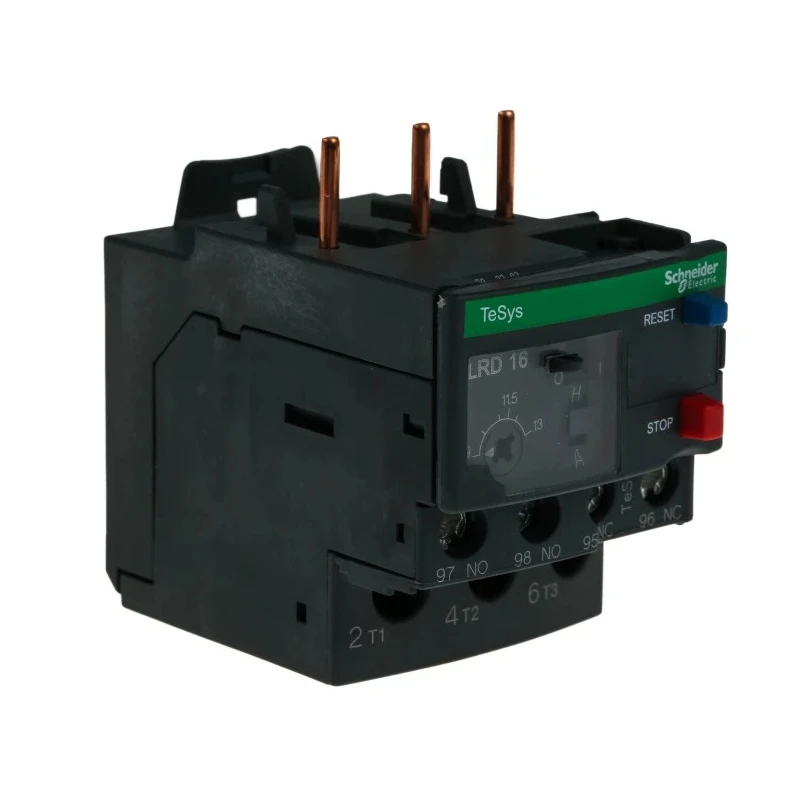Schneider Electric Thermal Overload Relay 1 NO/1 NC 13A 9-13A Adjustable Current Range 5.5kW 690V AC LRD16