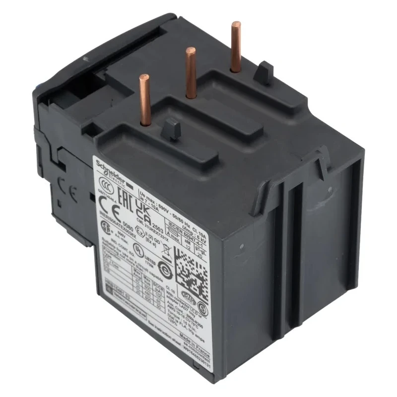 Schneider Electric Thermal Overload Relay 7 to 10A Adjustable Current 690V AC Power Rating 4 kW 3 Pole LRD14