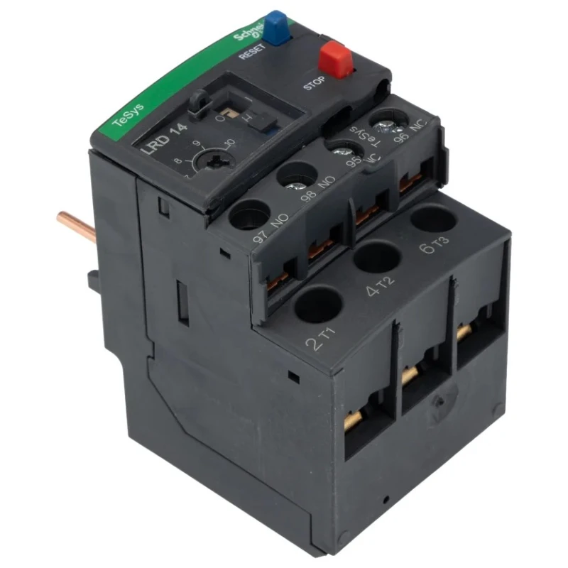 Schneider Electric Thermal Overload Relay 7 to 10A Adjustable Current 690V AC Power Rating 4 kW 3 Pole LRD14