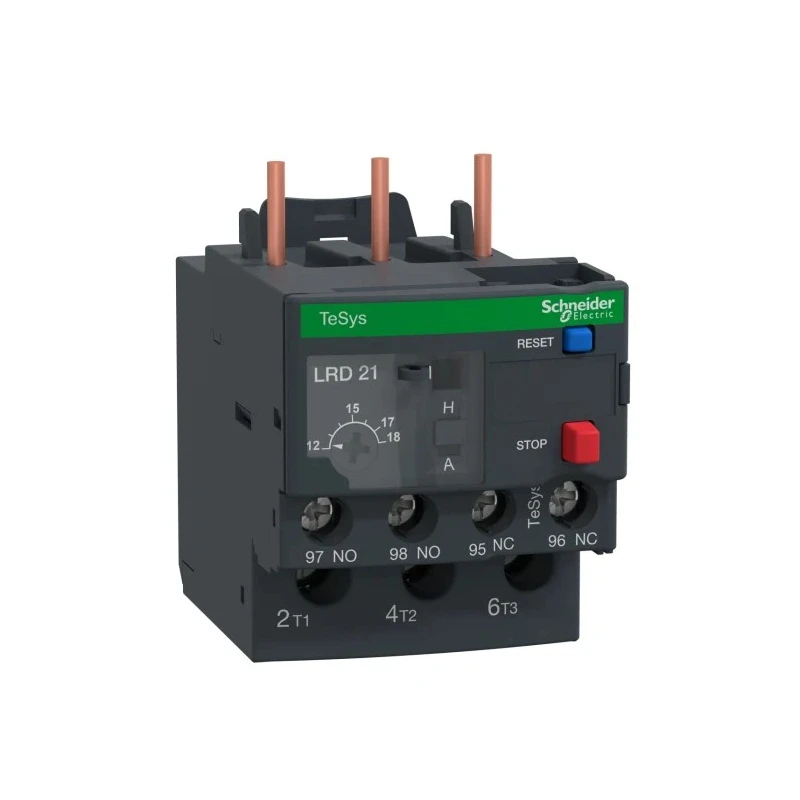 Schneider Electric LRD Thermal Overload Relay 1 NO/1 NC 12A 18A F.L.C 18A Contact Rating 7.5 kW 3-Pole LRD21