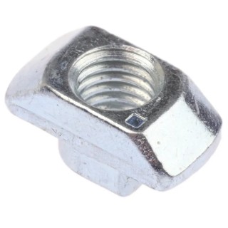 RS PRO M8 T-Slot Nut Connecting Component, Strut Profile 40 mm, 45 mm, 50 mm, 60 mm, Groove Size 10 mm 3842530287