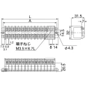 Toyogiken Barrier Strip, 6 Contact, 8 mm Pitch, 2 Row, 600V, 20A ATK10-3P