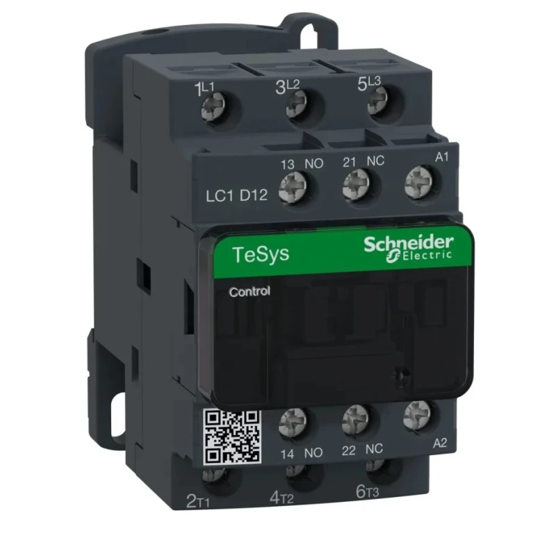 Schneider Electric LC1D Contactor, 230V AC Coil, 3-Pole, 12A, 5.5 kW, 3 NO Auxiliary Contacts, 690V AC 
