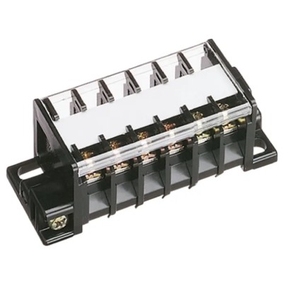 Toyogiken Barrier Strip, 12 Contact, 7 mm Pitch, 2 Row, Screw Termination, 250V, 15A RTK-10M-6P