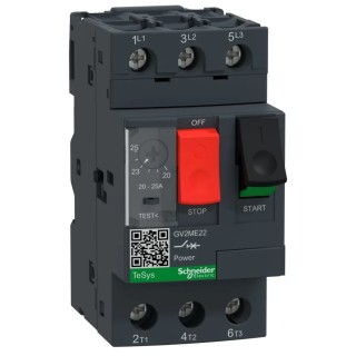 Schneider Electric Motor Protection Circuit Breaker 20A, 25A, 690V, Thermal Magnetic, 3 Poles GV2ME