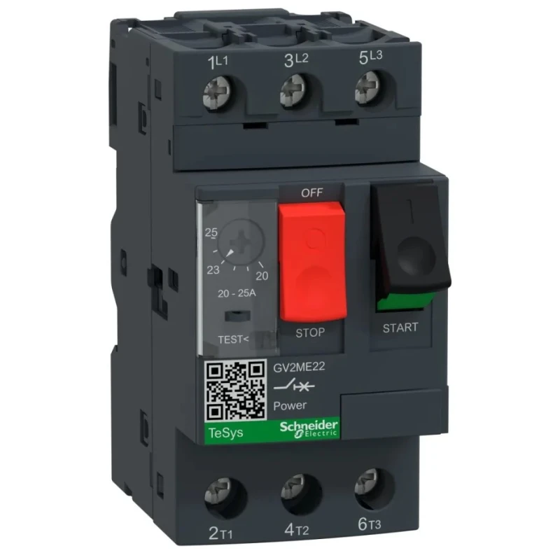 Schneider Electric Motor Protection Circuit Breaker 20A, 25A, 690V, Thermal Magnetic, 3 Poles GV2ME