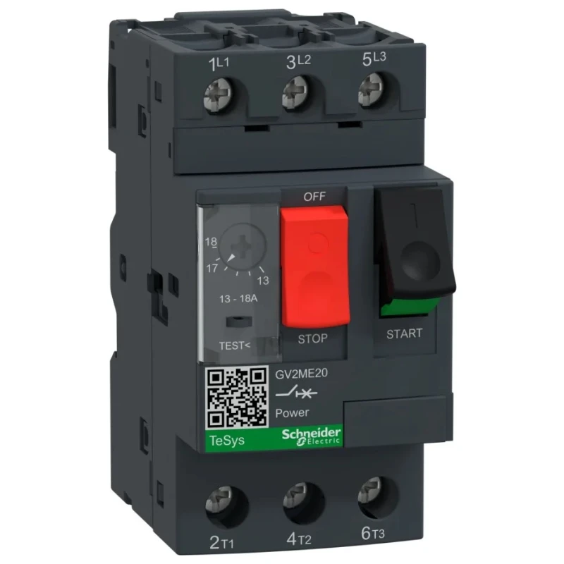 Schneider Electric Motor Protection Circuit Breaker 13A to 18A, Thermal Magnetic, 690V, IP20, 3 Poles GV2ME