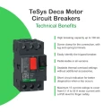 Schneider Electric Motor Protection Circuit Breaker 13A to 18A, Thermal Magnetic, 690V, IP20, 3 Poles GV2ME
