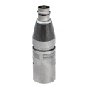 Neutrik Audio Female BNC Straight XLR AV Adapter 5V Steel Housing Silver NA2MBNC
