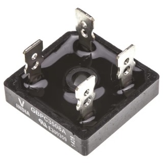 Vishay Single Phase Bridge Rectifier, 800 V Peak Reverse Repetitive Voltage, 500 A Peak Non-Repetitive Forward VS-GBPC3508A